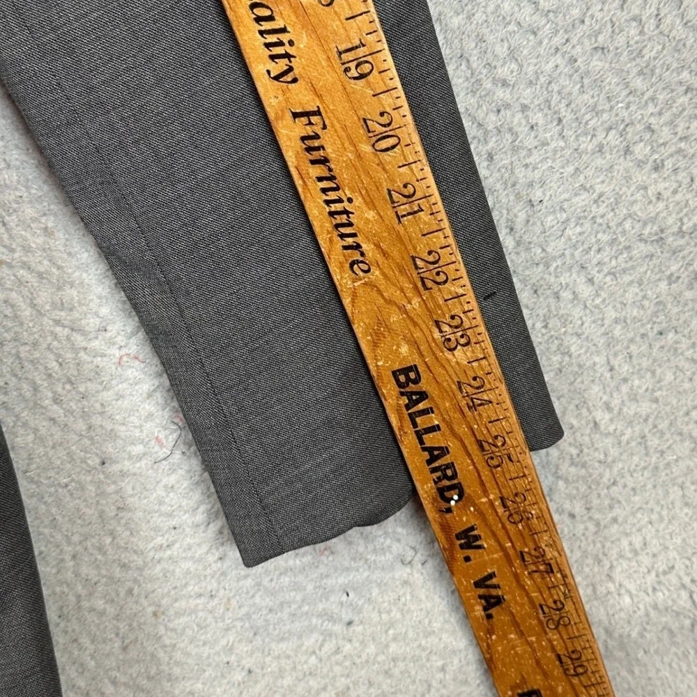 Banana Republic Wool Blazer Mens 42R Grey Tessuto Marzotto Slim Fit Sport Coat